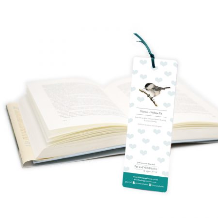 Willow Tit Bookmark Back